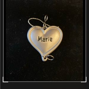 🐸 Heart-Shaped Name Pendants for Marie NWT